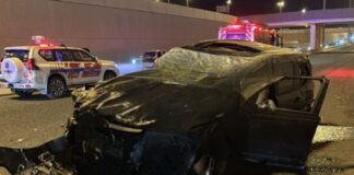 ഫിഫ്ത് റിങ് റോഡിലെ പാലത്തിൽനിന്നും വാഹനം താഴേക്ക് വീണു; ഒരു മരണം