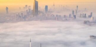 കുവൈത്തിൽ അസ്ഥിര കാലാവസ്ഥ, മുന്നറിയിപ്പ്; സാൽമിയിൽ താപനില 2 °C