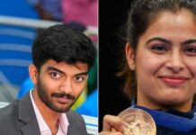 മനു ഭാക്കറിനും ഗുകേഷിനുമുൾപ്പെടെ നാല് പേർക്ക് ഖേൽരത്ന പുരസ്കാരം; മലയാളി നീന്തൽ താരം സജൻ പ്രകാശിന് അര്ജുന അവാർഡ്