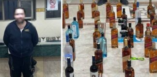 പട്രോളിങ്ങിനിടയിൽ സുരക്ഷാ ഉദ്യോഗസ്ഥനെ ഇടിച്ചുതെറിപ്പിച്ചു, വാഹനത്തിൽ വിദേശമദ്യം, രക്ഷപ്പെടുന്നതിനിടയിൽ പ്രവാസിയെ പിടികൂടി അറസ്റ്റ്